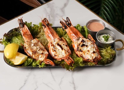 قريدس جمبو مشوي