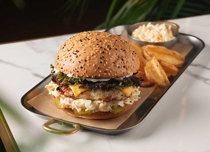 برجر دجاج مشوي