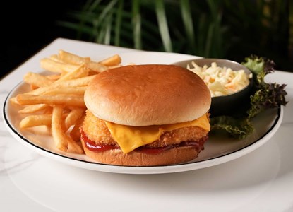 برجر دجاج مقلي